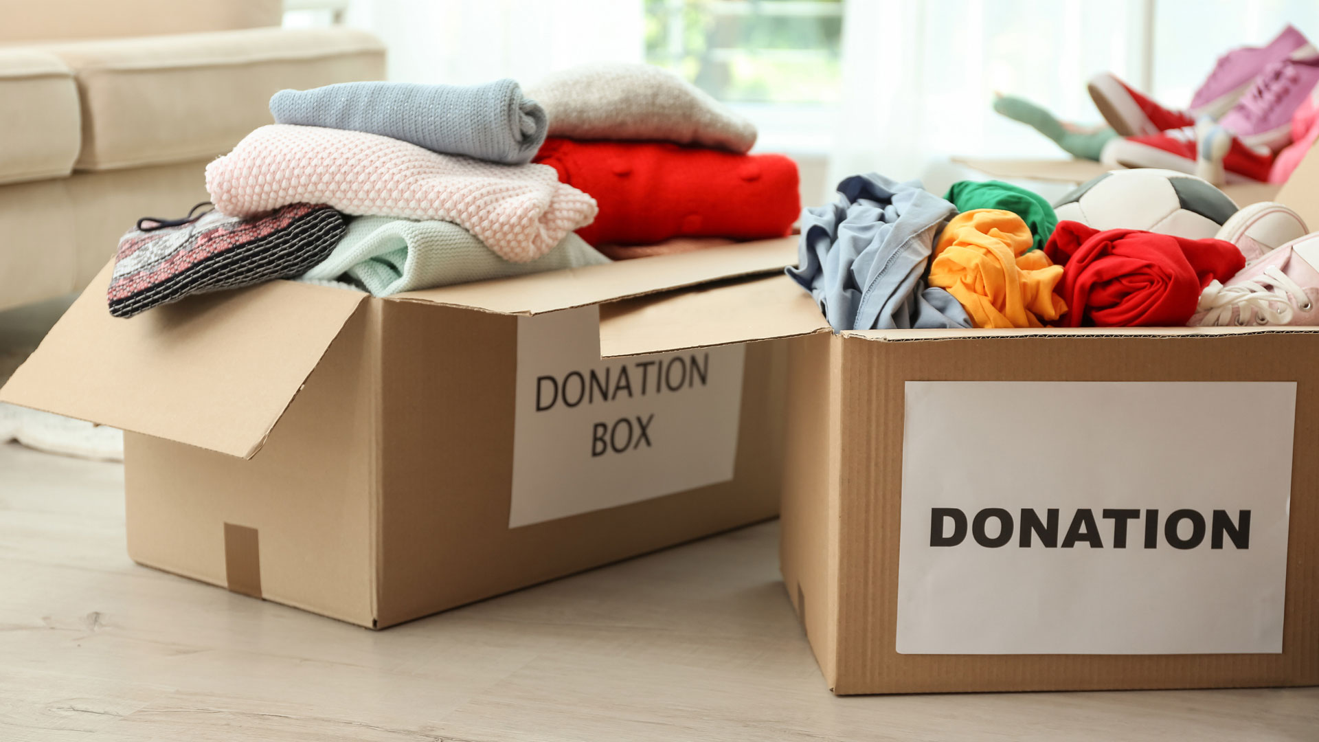 Donate old clothes and things