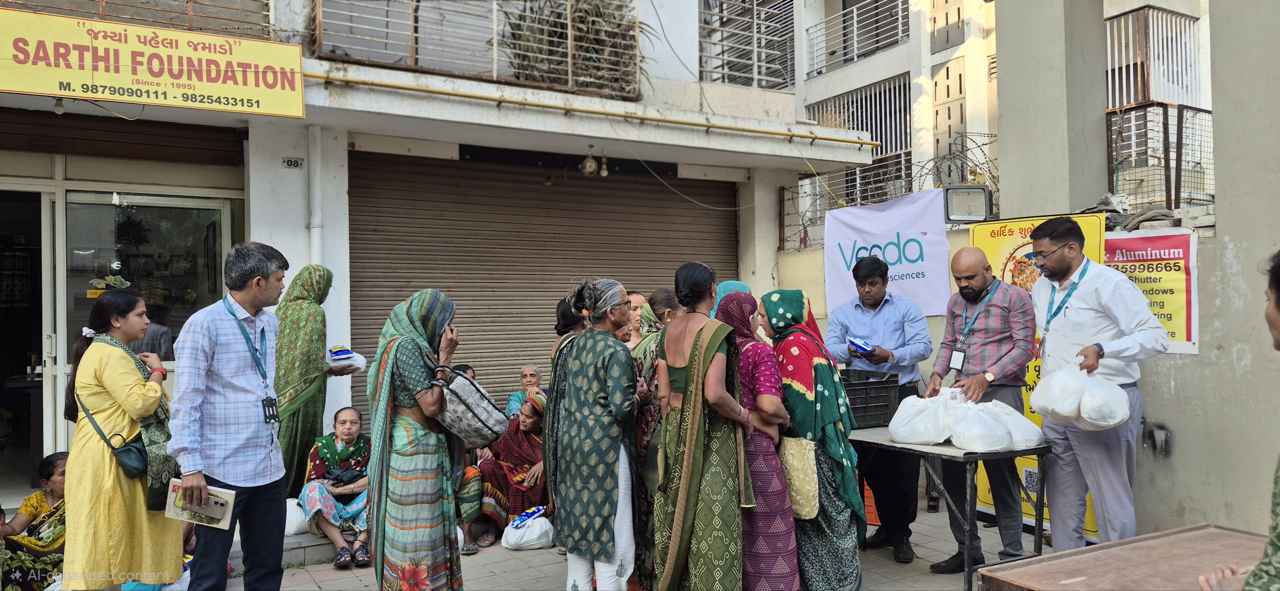 Veeda Lifesciences CSR widow welfare program in Gujarat