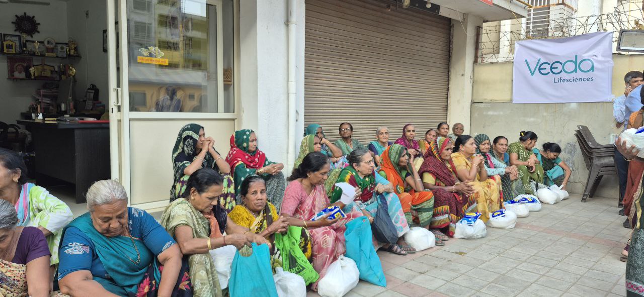 Veeda Lifesciences CSR essential supplies distribution to widows